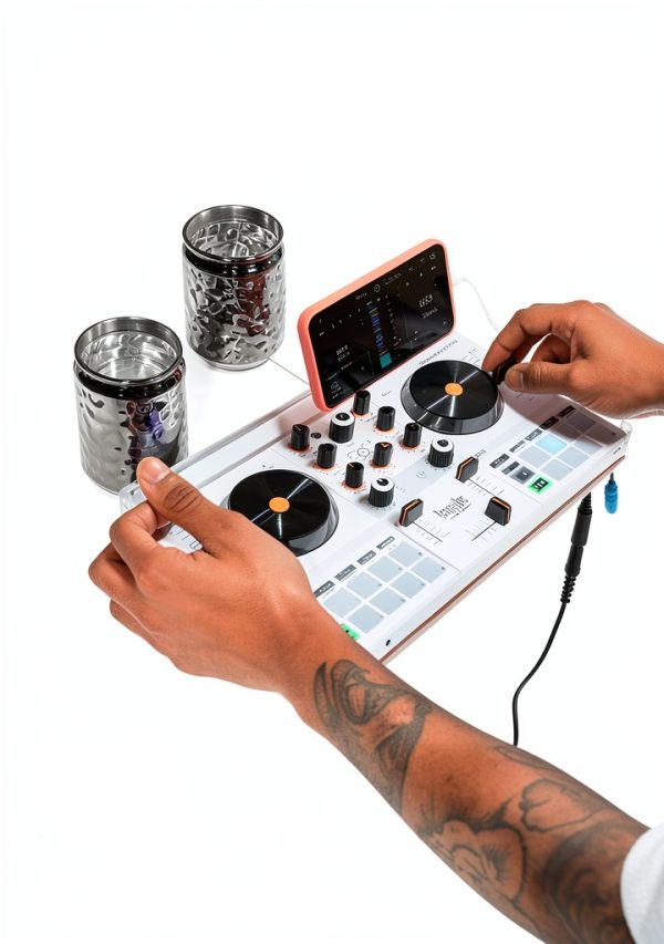 DJ Controller with 4 Pad Modes and 10 Hours Battery-1