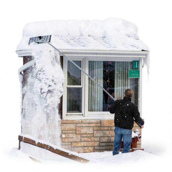 Snow Rake with Wheels CHANGE MOORE Aluminum Roof Removal-6
