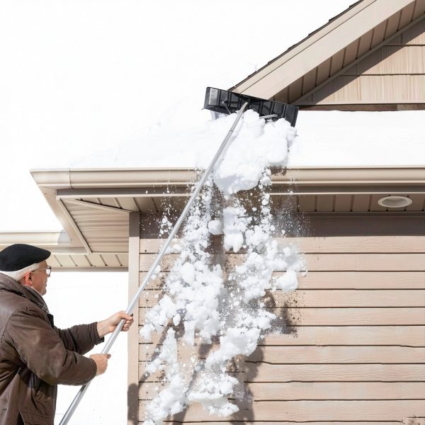 Goplus Aluminum Snow Rake Patio Lawn Garden Tool-1