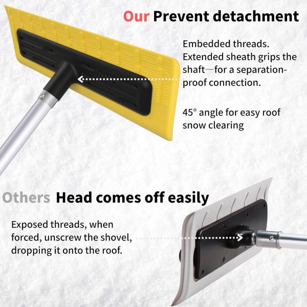 Roof Snow Rake Leanaco 21ft Yellow EVA Foam-2