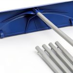 Goplus Snow Roof Rake Telescoping Handle Wide Blade Wheels-0