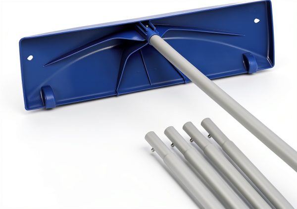 Goplus Snow Roof Rake Telescoping Handle Wide Blade Wheels-0