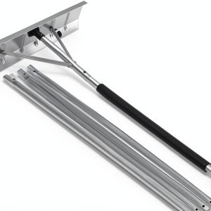 TORIBIO Snow Rake Adjustable Telescopic Handle Roof Cleaning-0