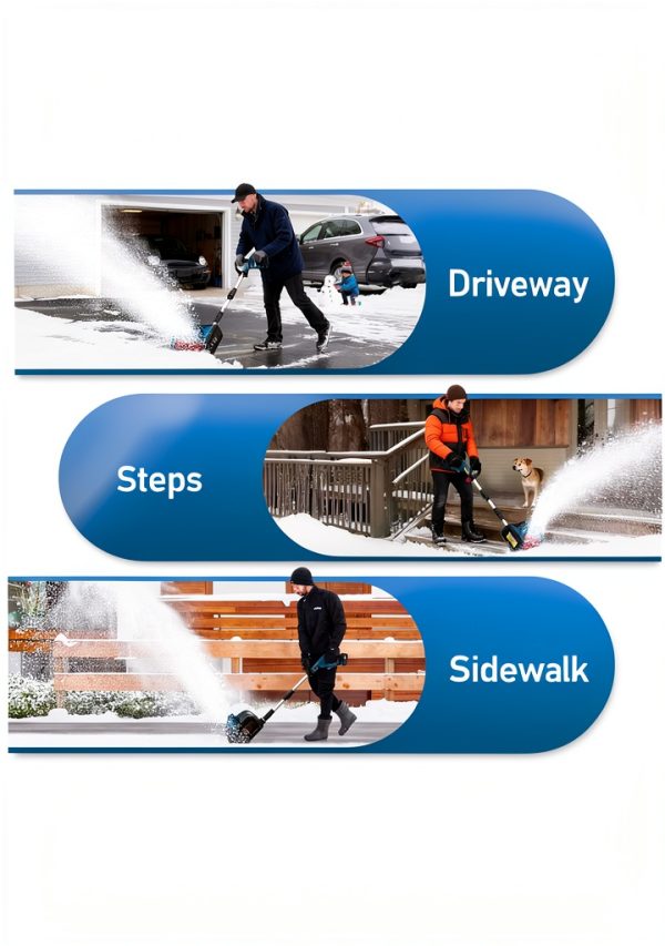 Giosuan Electric Snow Shovel Cordless Lightweight for-6