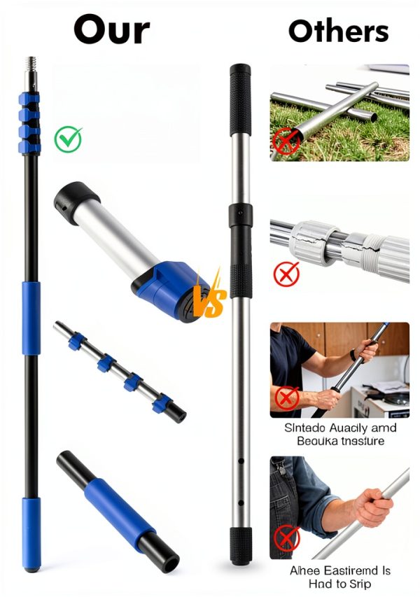 Juecity Roof Snow Rake 20FT Telescoping Aluminum-7