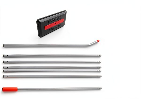 SNOBRUM Snow Rake Black Lightweight Plastic Bristle-4