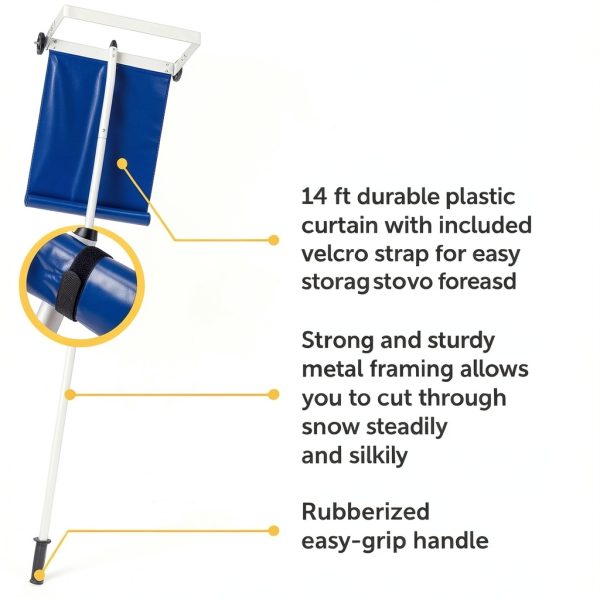 Maplefield Snow Roof Rake Aluminum Telescopic Heavy Snow-4