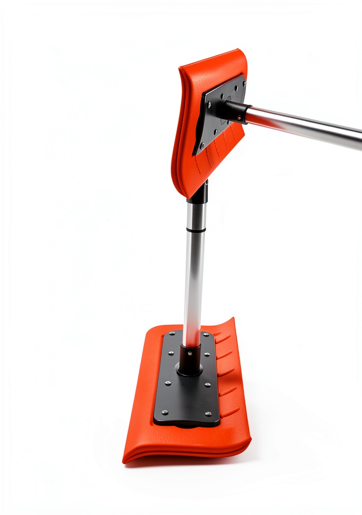 ZUYTREWF roof snow rake with wide blade and adjustable handle in use on a snowy roof