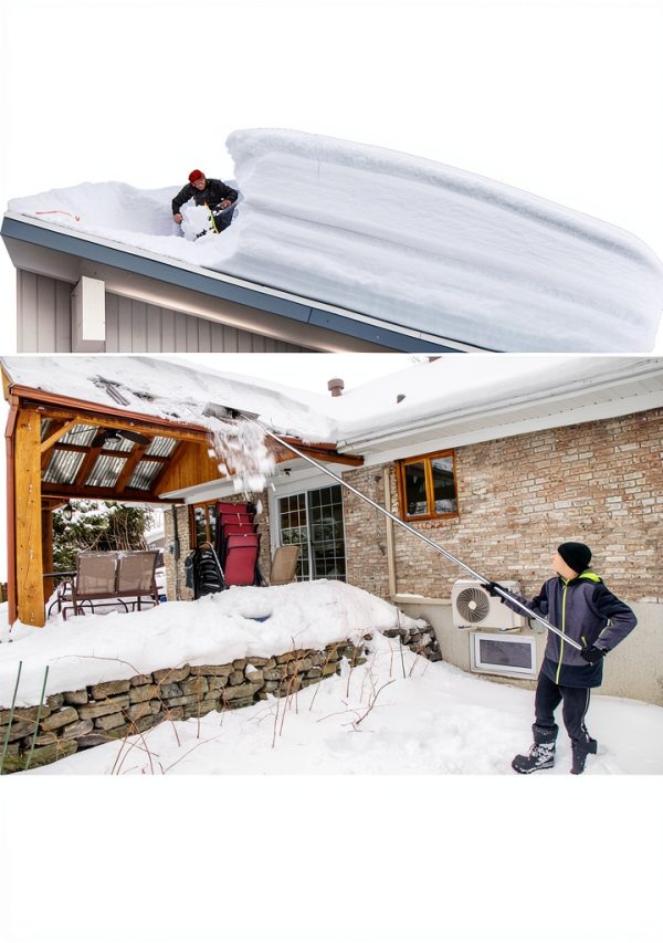 MYTOL Snow Rake Extendable Aluminum Roof Snow Removal Tool-3