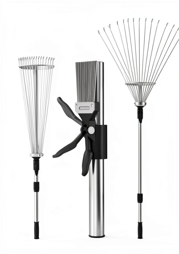 Fixm Roof Rake Adjustable Width Aluminum Safe Operation-6