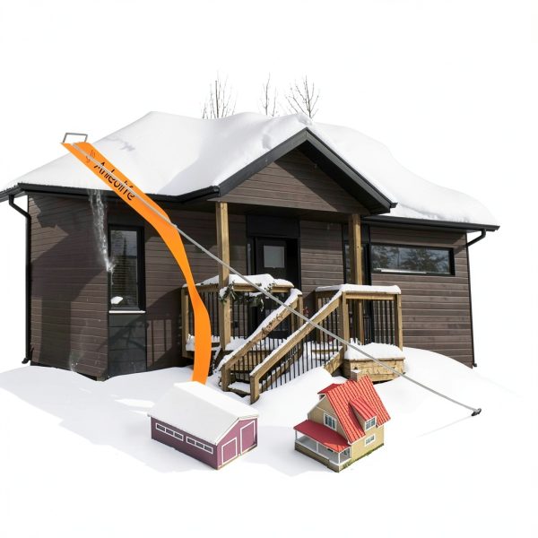 ANLEOLIFE Snow Roof Rake Aluminum ANS618 Safe Ground Use-4