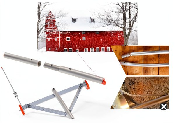 ANLEOLIFE Snow Roof Rake Aluminum ANS618 Safe Ground Use-1