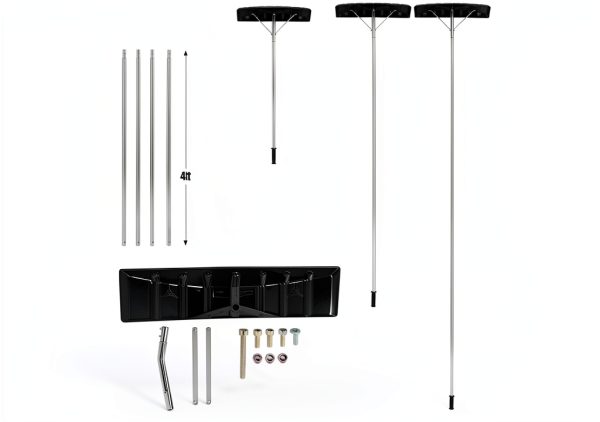 Goplus Aluminum Snow Rake Patio Lawn Garden Tool-6