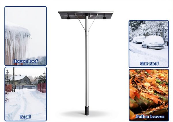 GnL Recsports Roof Rake Aluminum Adjustable Snow Removal-5