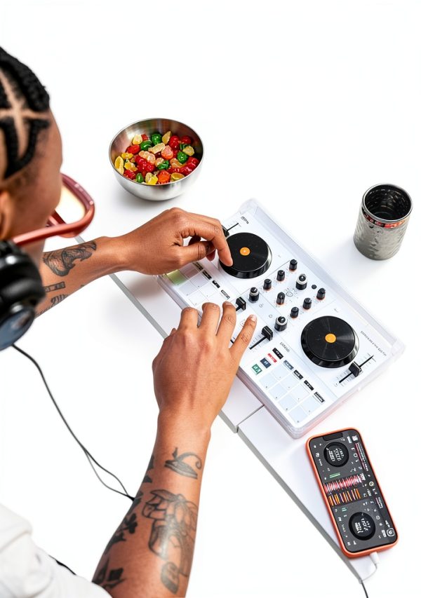 DJ Controller with 4 Pad Modes and 10 Hours Battery-4