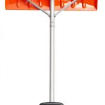 VEVOR Snow Roof Rake Plastic Blade 21ft Reach Silver-0