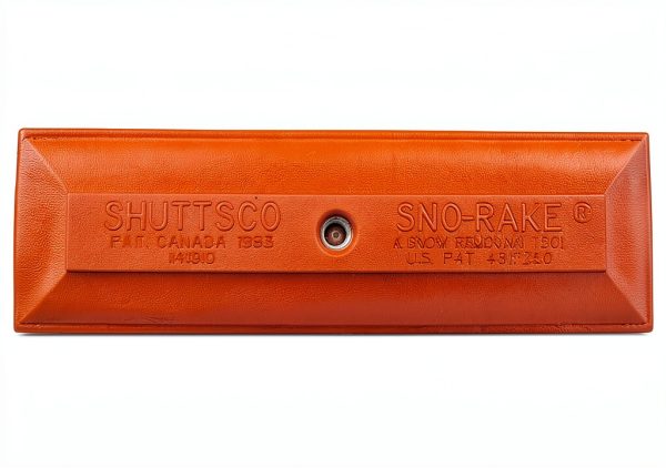 Shuttsco Snow Rake Orange Wood Handle Compact Lightweight-0