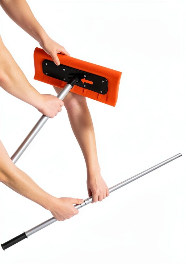 ZUYTREWF Roof Snow Rake Adjustable Handle Wide Blade-4