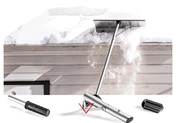 GnL Recsports Roof Rake Aluminum Adjustable Snow Removal-4