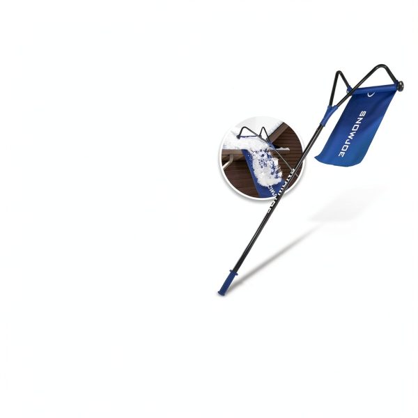 Snow Joe Roof Rake Aluminum Telescoping Easy Roll Wheels-1