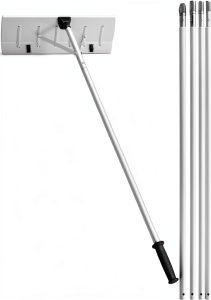 FAITIO Roof Snow Rake Telescoping Aluminum Ground Level Use-0