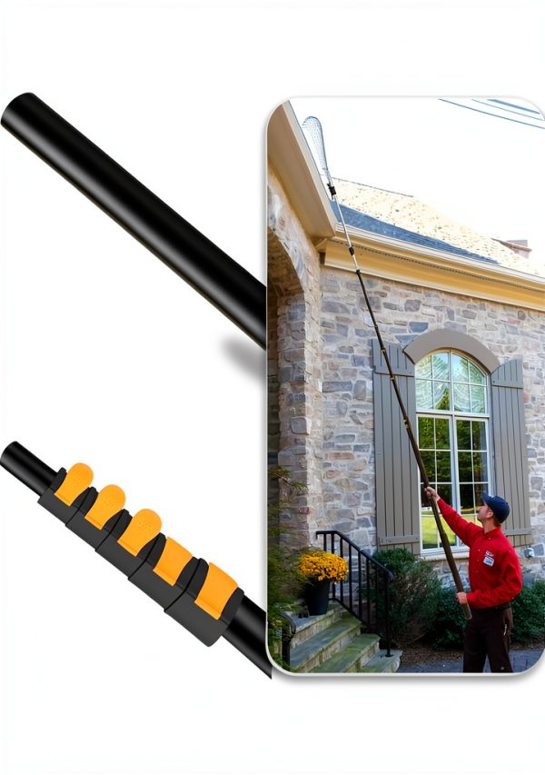 Fixm Roof Rake Adjustable Width Aluminum Safe Operation-7