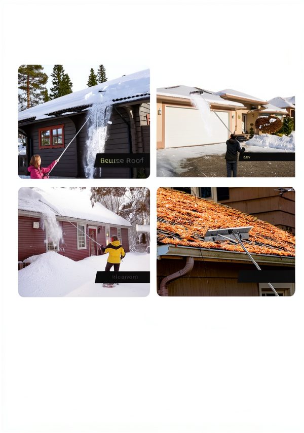 MYTOL Snow Rake Extendable Aluminum Roof Snow Removal Tool-7