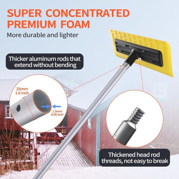 Roof Snow Rake Leanaco 21ft Yellow EVA Foam-6
