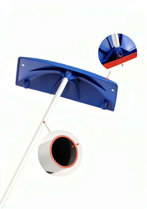 GENERIC Snow Rake Adjustable Telescoping Handle Lightweight-2