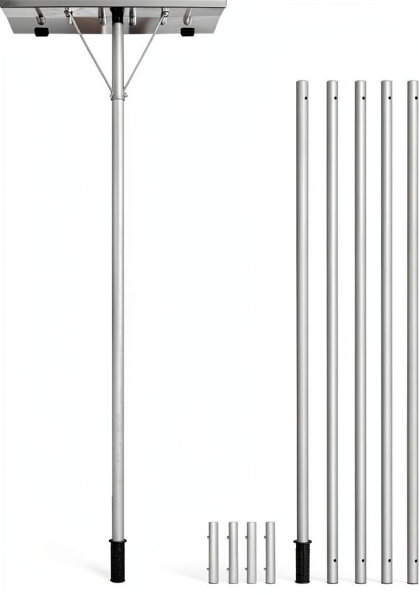GnL Recsports Roof Rake Aluminum Adjustable Snow Removal-1