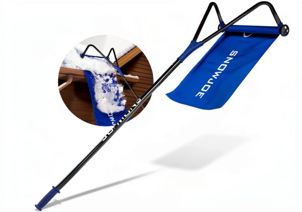 Snow Joe Roof Rake Aluminum Telescoping Easy Roll Wheels-6