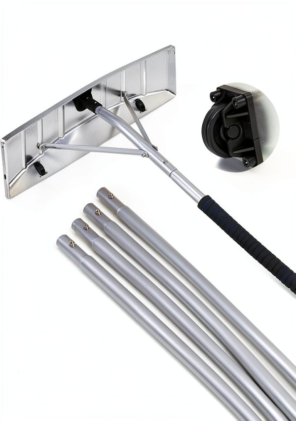 Snow Rake with Wheels CHANGE MOORE Aluminum Roof Removal-0