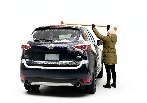 Snow Rake 18 inches Nylon Headed Broom Yard Tool-6