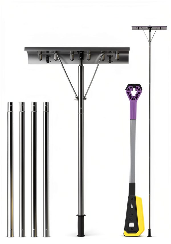 MYTOL Snow Rake Extendable Aluminum Roof Snow Removal Tool-6