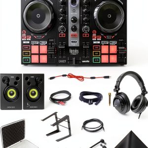 Hercules DJ Learning Kit MK2 DJ Mixer for Beginners-0