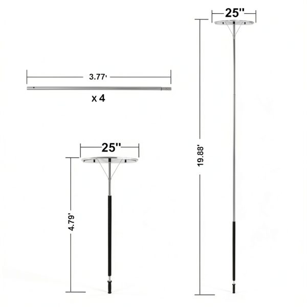 Snow Rake with Wheels CHANGE MOORE Aluminum Roof Removal-2