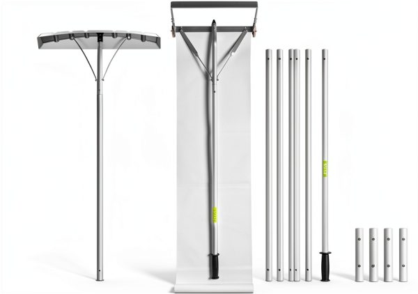 MYTOL Roof Rake 13ft Tear Resistant Slide Aluminum Blades-0