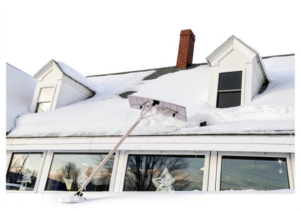 Snow Rake with Wheels CHANGE MOORE Aluminum Roof Removal-8