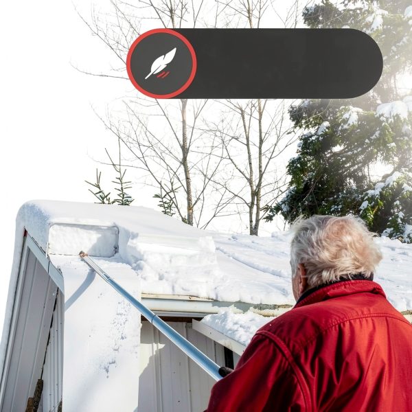 PolarMade Roof Rake Aluminum Large Head Telescopic Handle-7