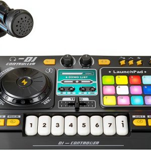 Kids DJ Controller Black Bluetooth Mixers by Pavo-0