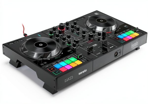 Hercules DJControl Inpulse 500 2-Deck USB DJ Controller with RGB Pads-1