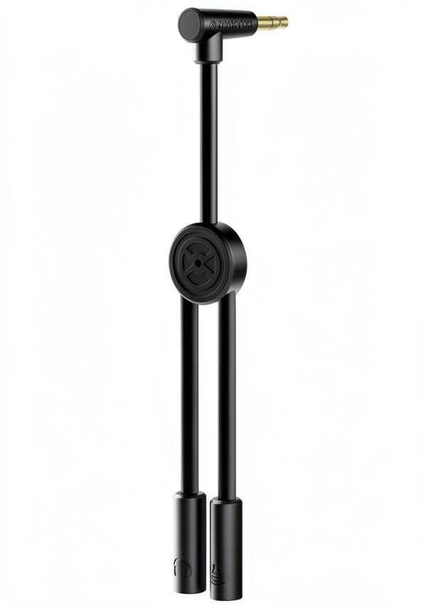 Native Instruments DJ Cable 8in Silver Splitter-0