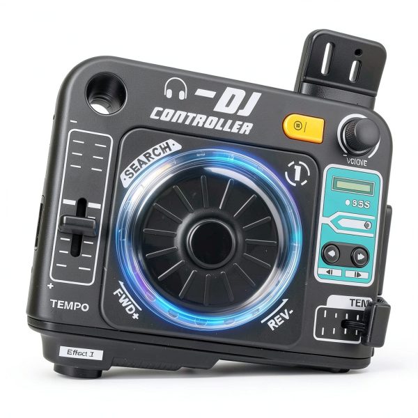 Kids DJ Controller Black Bluetooth Mixers by Pavo-3