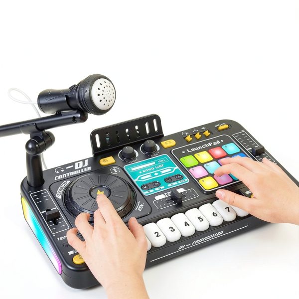 Kids DJ Controller Black Bluetooth Mixers by Pavo-2
