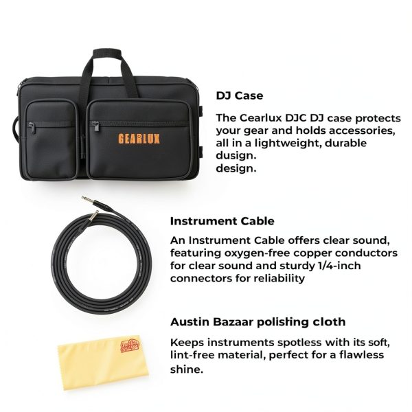 Pioneer DDJ-FLX2 DJ Controller Bundle with Laptop Stand and Case-1