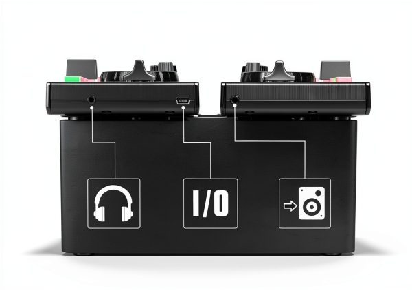 DJ Controller Serato Lite Portable Two Channel USB Mixer for DJs-2