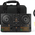 Pioneer DDJ-FLX2 DJ Controller Bundle with Laptop Stand and Case-0