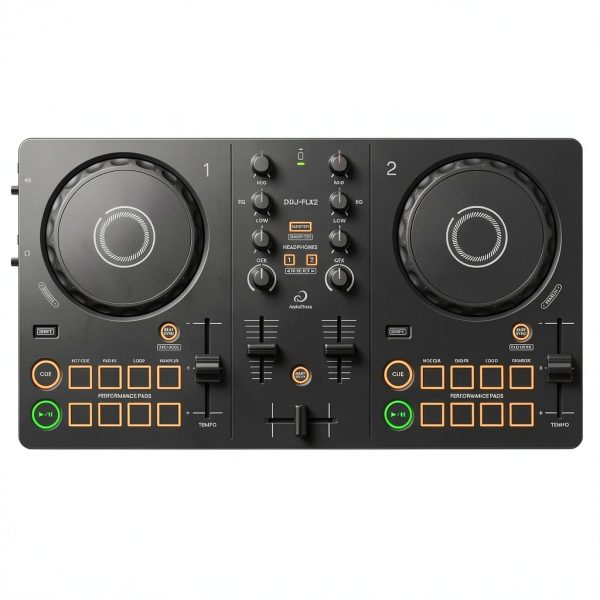 Pioneer DDJ-FLX2 DJ Controller Bundle with Laptop Stand and Case-4