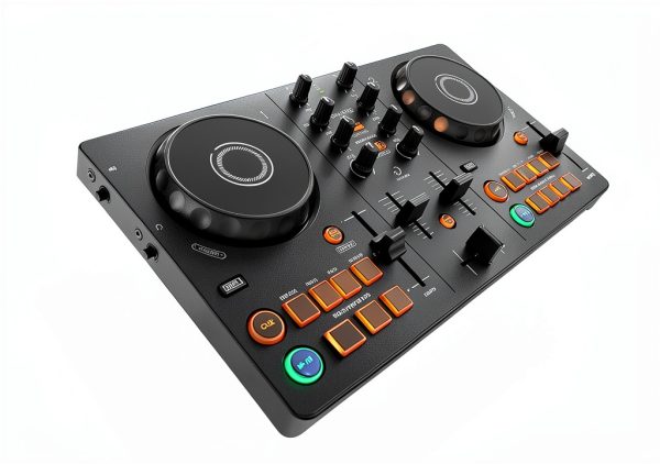 Pioneer DDJ-FLX2 DJ Controller Bundle with Laptop Stand and Case-2