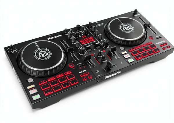 Numark DJ Controller 2-Deck Serato Lite with 6" Touch Jog Wheels-0